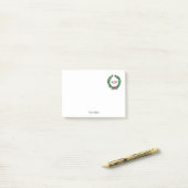 Vintage Weihnachtskronografie Post-it Klebezettel (Auf Schreibtisch)