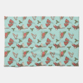 Vintage-Weihnachtsküchenhandtuch Geschirrtuch (Horizontal)