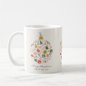 Vintage Weihnachtskugeln Tasse (Links)
