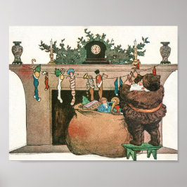 Vintage Weihnachtskunst Poster