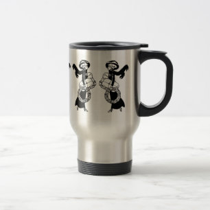 Vintage Weihnachtsläden Reisebecher