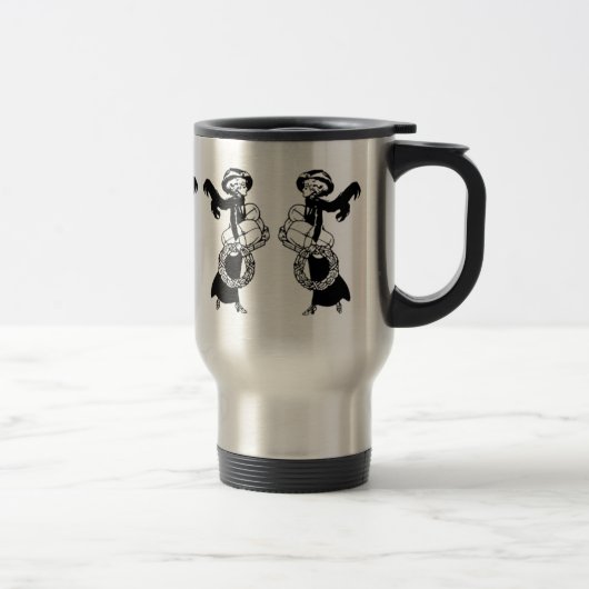 Vintage Weihnachtsläden Reisebecher (Rechts)