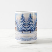 Vintage Weihnachtslandschaft im alten Stil - Tasse (Mittel)