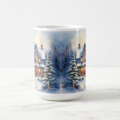Vintage Weihnachtslandschaft im alten Stil - Tasse (Mittel)