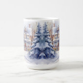 Vintage Weihnachtslandschaft im alten Stil - Tasse (Mittel)