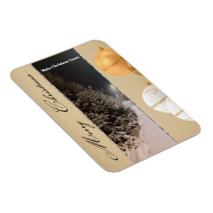 Vintage-Weihnachtsmagnet mit Personalisierung Magnet