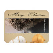 Vintage-Weihnachtsmagnet mit Personalisierung Magnet (Horizontal)