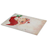 Vintage Weihnachtsmann 4 Schneidebrett (Ecke)