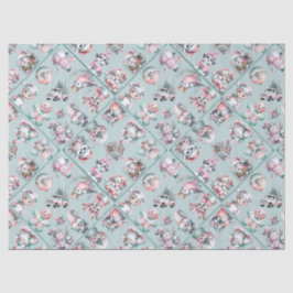 Vintage Weihnachtsmann & Candy Cane Feiertage Seidenpapier