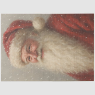 Vintage-Weihnachtsmann-Christmas-Decoupage Seidenpapier