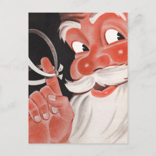 Vintage Weihnachtsmann Feiertagspostkarte