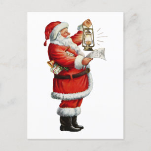 Vintage-Weihnachtsmann  Feiertagspostkarte