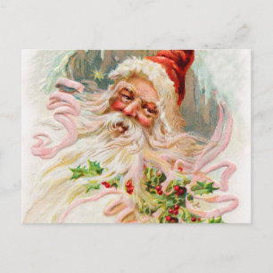 Vintage-Weihnachtsmann Feiertagspostkarte