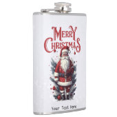 Vintage Weihnachtsmann Flachmann (Rechts)