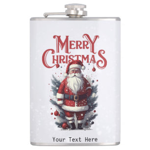 Vintage Weihnachtsmann Flachmann