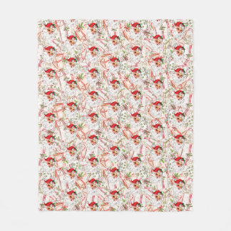Vintage-Weihnachtsmann-Fliesblanket Fleecedecke