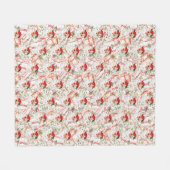 Vintage-Weihnachtsmann-Fliesblanket Fleecedecke (Vorderseite (Horizontal))