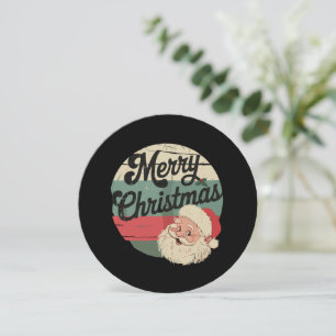 Vintage-Weihnachtsmann Frohe Weihnachten Gesicht A