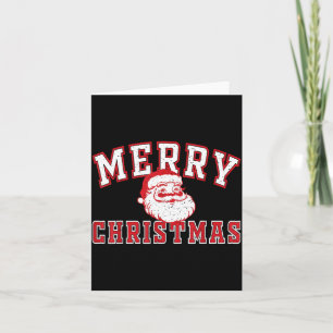 Vintage-Weihnachtsmann Frohe Weihnachten Gesicht A Karte