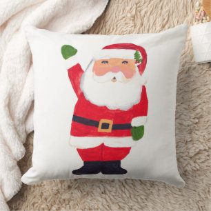 Vintage Weihnachtsmann Frohe Weihnachten Nostalgis Kissen
