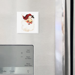 Vintage Weihnachtsmann: Fröhlicher Weihnachtszaube Magnet