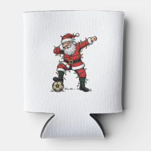 Vintage Weihnachtsmann Fußball Weihnachten Sportsh Dosenkühler