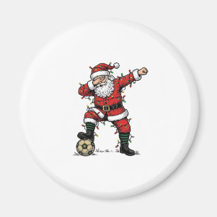 Vintage Weihnachtsmann Fußball Weihnachten Sportsh Magnet