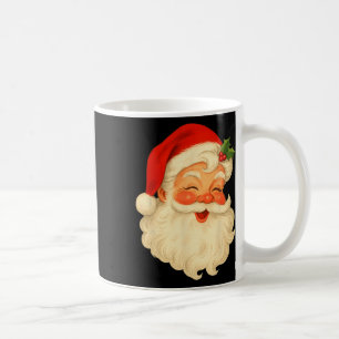 Vintage-Weihnachtsmann-Gesicht altmodisch X Kaffeetasse
