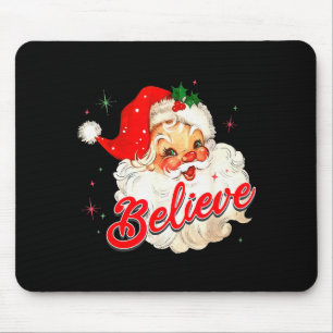 Vintage Weihnachtsmann Glaube Weihnachten Frauen J Mousepad