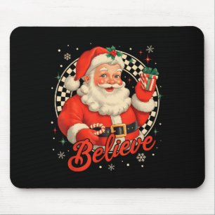 Vintage Weihnachtsmann Glauben Weihnachten Männer Mousepad