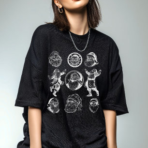 Vintage-Weihnachtsmann-Grafik Frauen T-Shirt