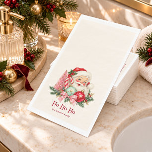 Vintage-Weihnachtsmann Ho Ho Ho Weihnachten Serviette