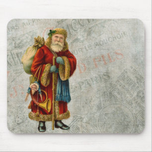 Vintage Weihnachtsmann im Stil des Vaters Christma Mousepad