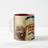 Vintage Weihnachtsmann: Kaffeetasse (Vorderseite Links)