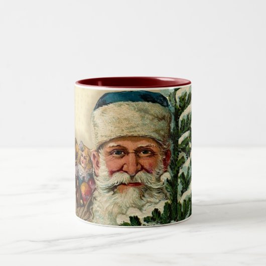 Vintage Weihnachtsmann: Kaffeetasse (Mittel)