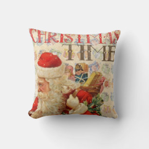 Vintage Weihnachtsmann Kissen