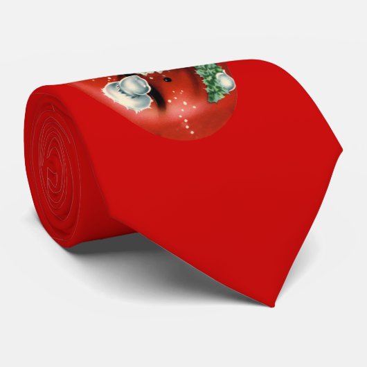 Vintage Weihnachtsmann-Krawatte Krawatte (Gerollt)