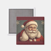 Vintage-Weihnachtsmann Magnet (Vorderseite/Rückseite)
