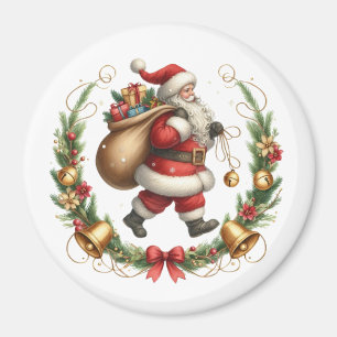 Vintage-Weihnachtsmann-Magnet Magnet