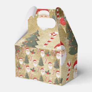 Vintage-Weihnachtsmann-Muster Geschenkschachtel