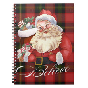 Vintage-Weihnachtsmann-Notizbuch Notizblock