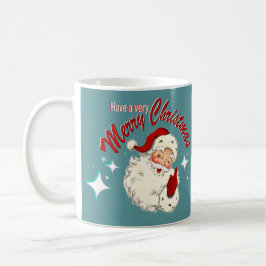 Vintage Weihnachtsmann Nr. 4 - Frohe Weihnachten Kaffeetasse