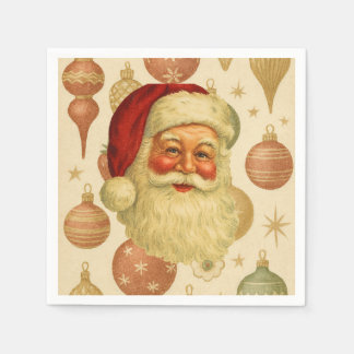 Vintage-Weihnachtsmann-Papier-Servietten Serviette