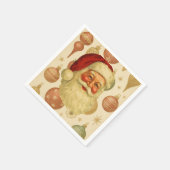 Vintage-Weihnachtsmann-Papier-Servietten Serviette (Ecke)
