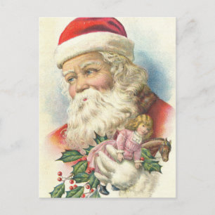 Vintage Weihnachtsmann Postkarte