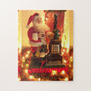 Vintage-Weihnachtsmann-Puzzle Puzzle
