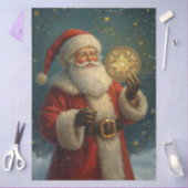 Vintage Weihnachtsmann Seidenpapier (Basteln)