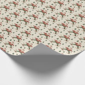 Vintage-Weihnachtsmann-Ski-Wrap-Papier Geschenkpapier (Ecke)