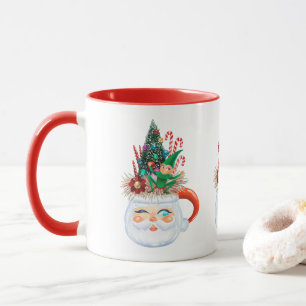 Vintage-Weihnachtsmann-Tasse Tasse