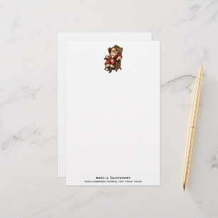 Vintage-Weihnachtsmann traditionelles Weihnachten Briefpapier